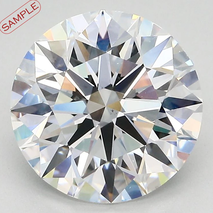 1.62 Ct Round Earth-Grown Diamond